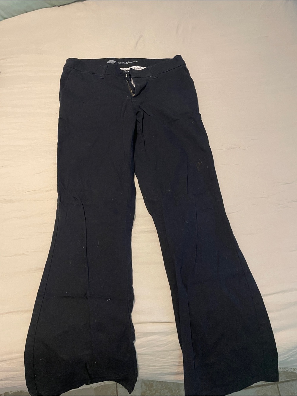 Dickies Black Women's Flared Trousers